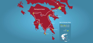 The isle of Morea Tour Map